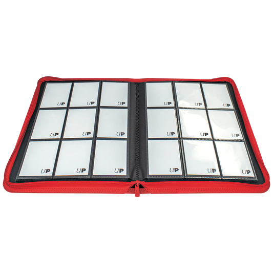 Ultra-Pro Vivid Red 9 Pocket Zippered PRO Binder