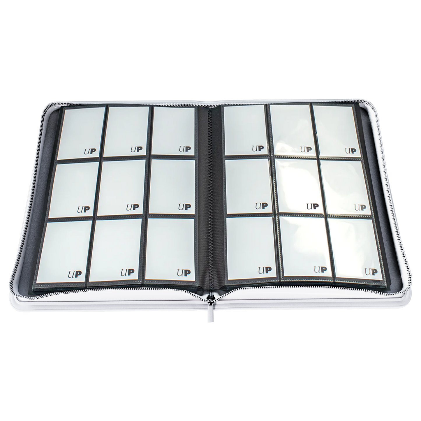 9 Pocket Ultra-Pro Vivid White Zippered PRO Binder