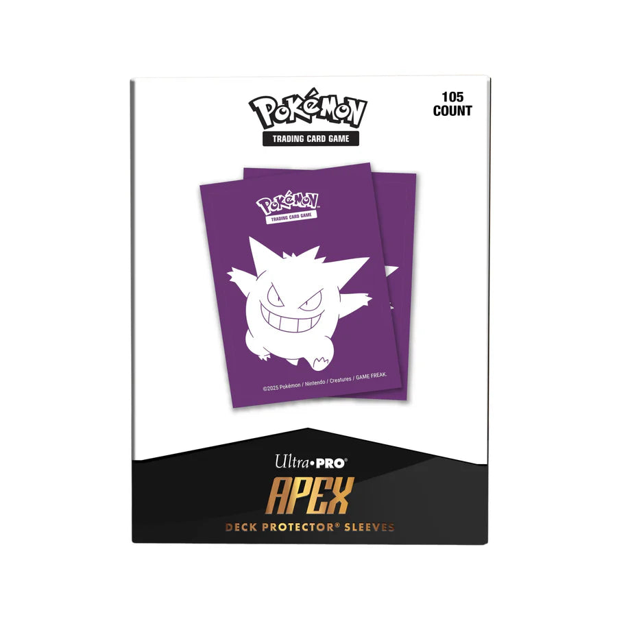 Ultra-Pro APEX Deck Protector Sleeves Gengar 105 count box Amazing Rares Ultra-Pro APEX Deck Protector Sleeves Gengar 105 count box Amazing Rares