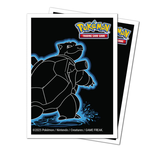 Ultra-Pro APEX Deck Protector Sleeves Blastoise Neon Kanto 105 count box