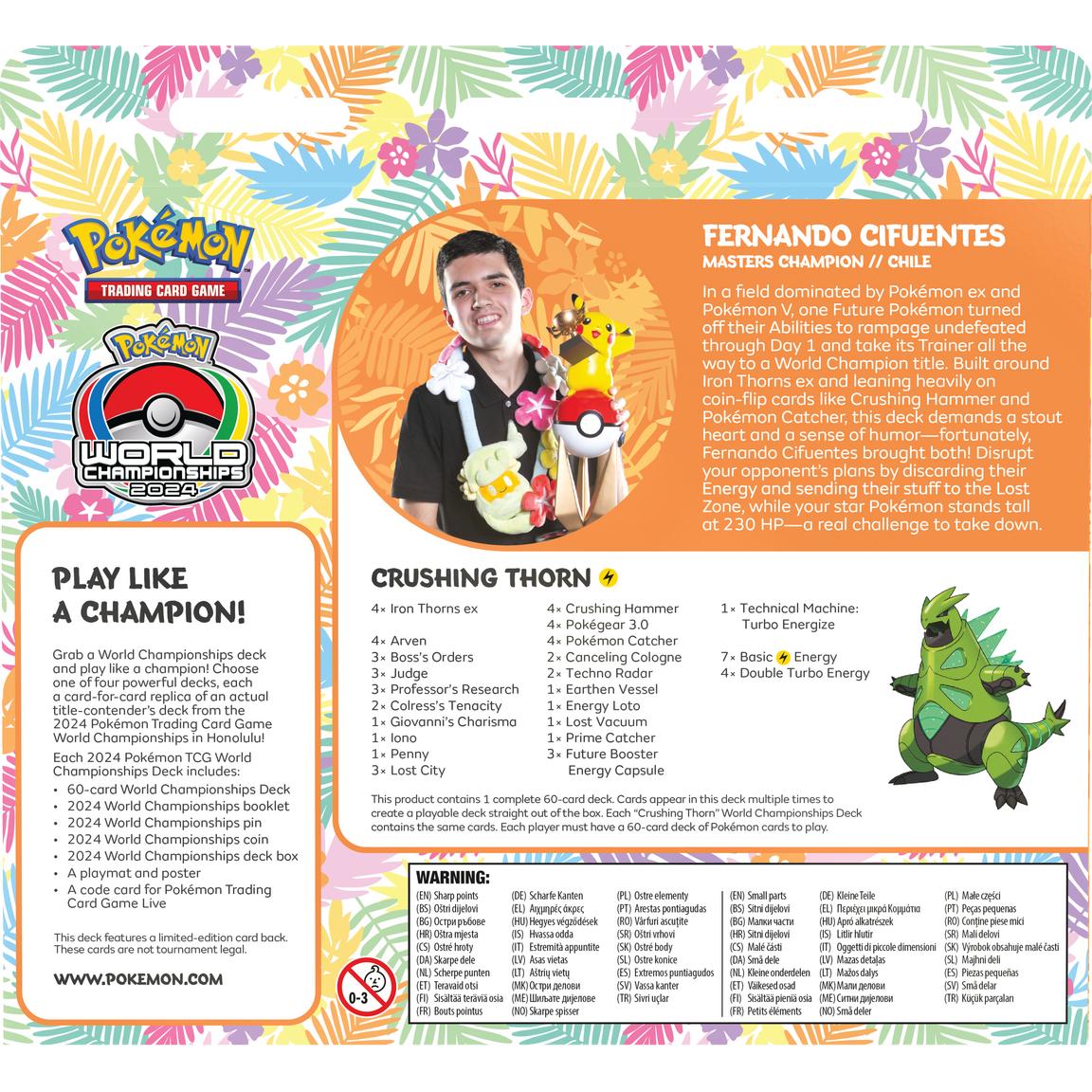 Pokemon 2024 World Championships Deck Honolulu