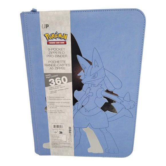 Elite Series Lucario 9 Pocket Zippered PRO Binder Amazing Rares Elite Series Lucario 9 Pocket Zippered PRO Binder Amazing Rares