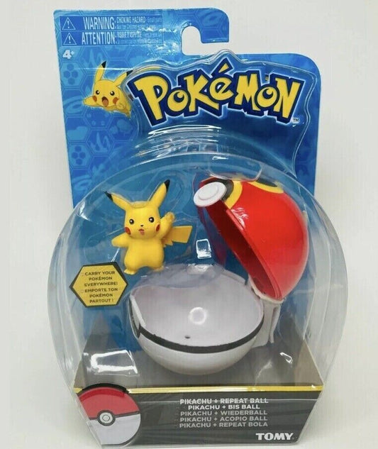 Pokemon Clip 'n Carry Poke Ball, Pikachu and Repeat Ball