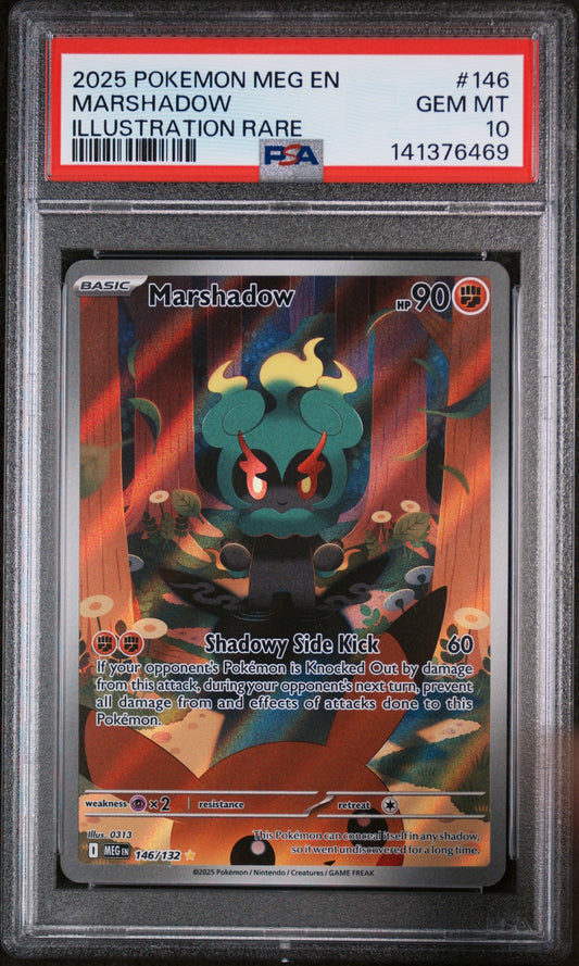 MARSHADOW MEGA EVOLUTION 146 ILLUSTRATION RARE PSA 10