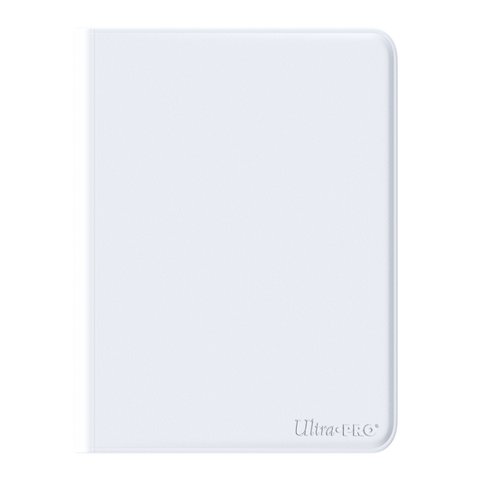 9 Pocket Ultra-Pro Vivid White Zippered PRO Binder