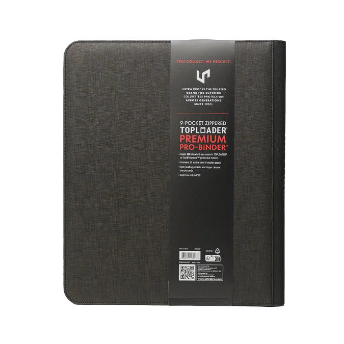 Ultra-Pro 9 Pocket Zippered TOPLOADER Premium PRO-BINDER
