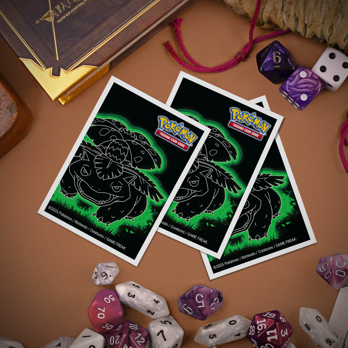 Ultra-Pro APEX Deck Protector Sleeves Venusaur Neon Kanto 105 count box