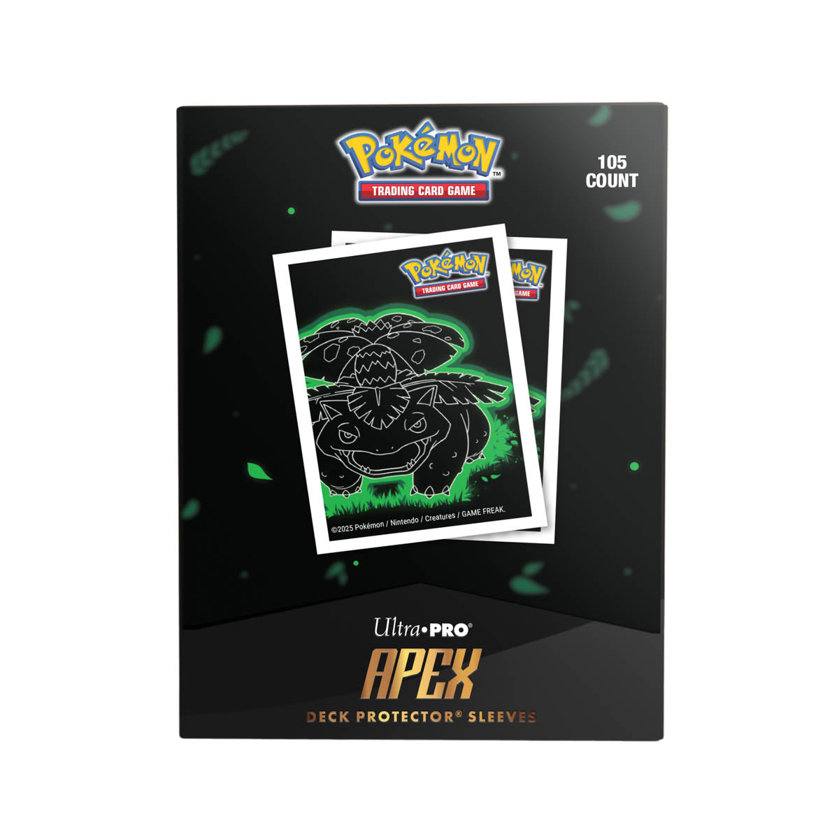 Ultra-Pro APEX Deck Protector Sleeves Venusaur Neon Kanto 105 count box
