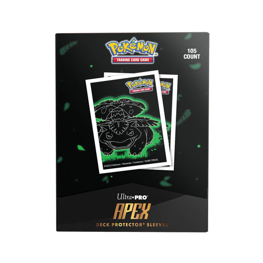Ultra-Pro APEX Deck Protector Sleeves Venusaur Neon Kanto 105 count box