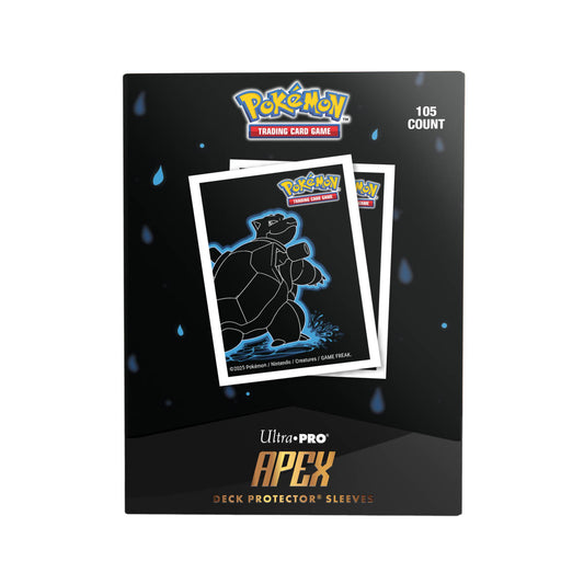 Ultra-Pro APEX Deck Protector Sleeves Blastoise Neon Kanto 105 count box