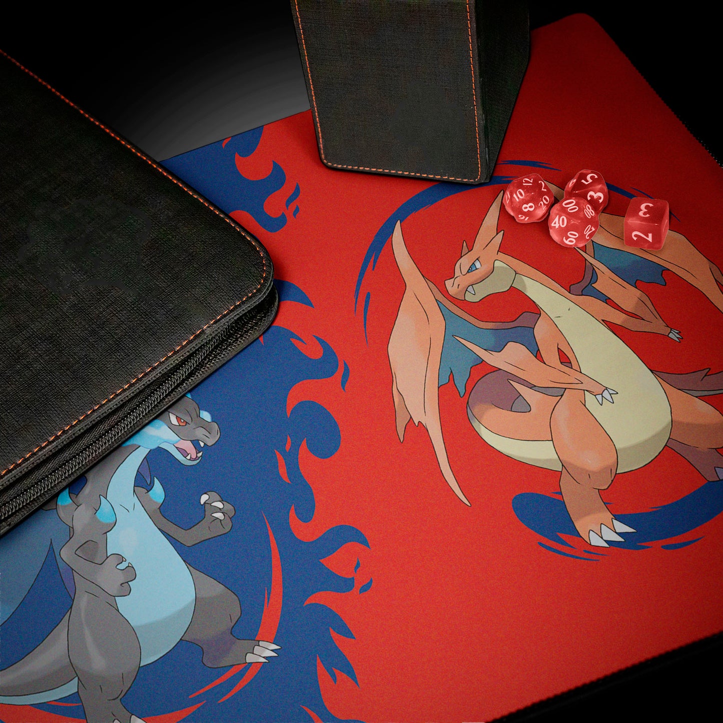 Mega Charizard X and Mega Charizard Y Playmat