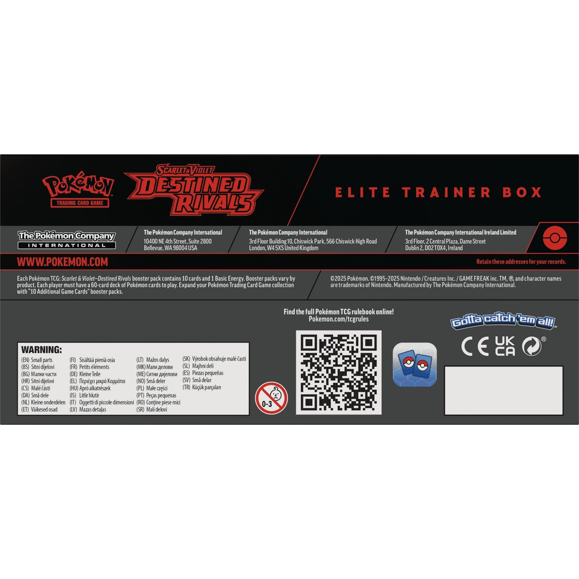 Destined Rivals Elite Trainer Box (Limit 1)
