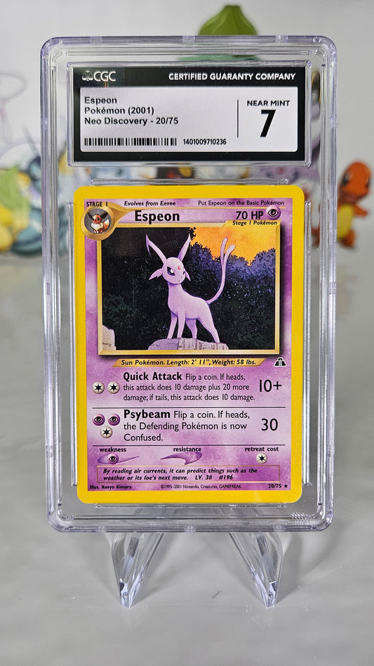 Espeon 20 Neo Discovery CGC 7