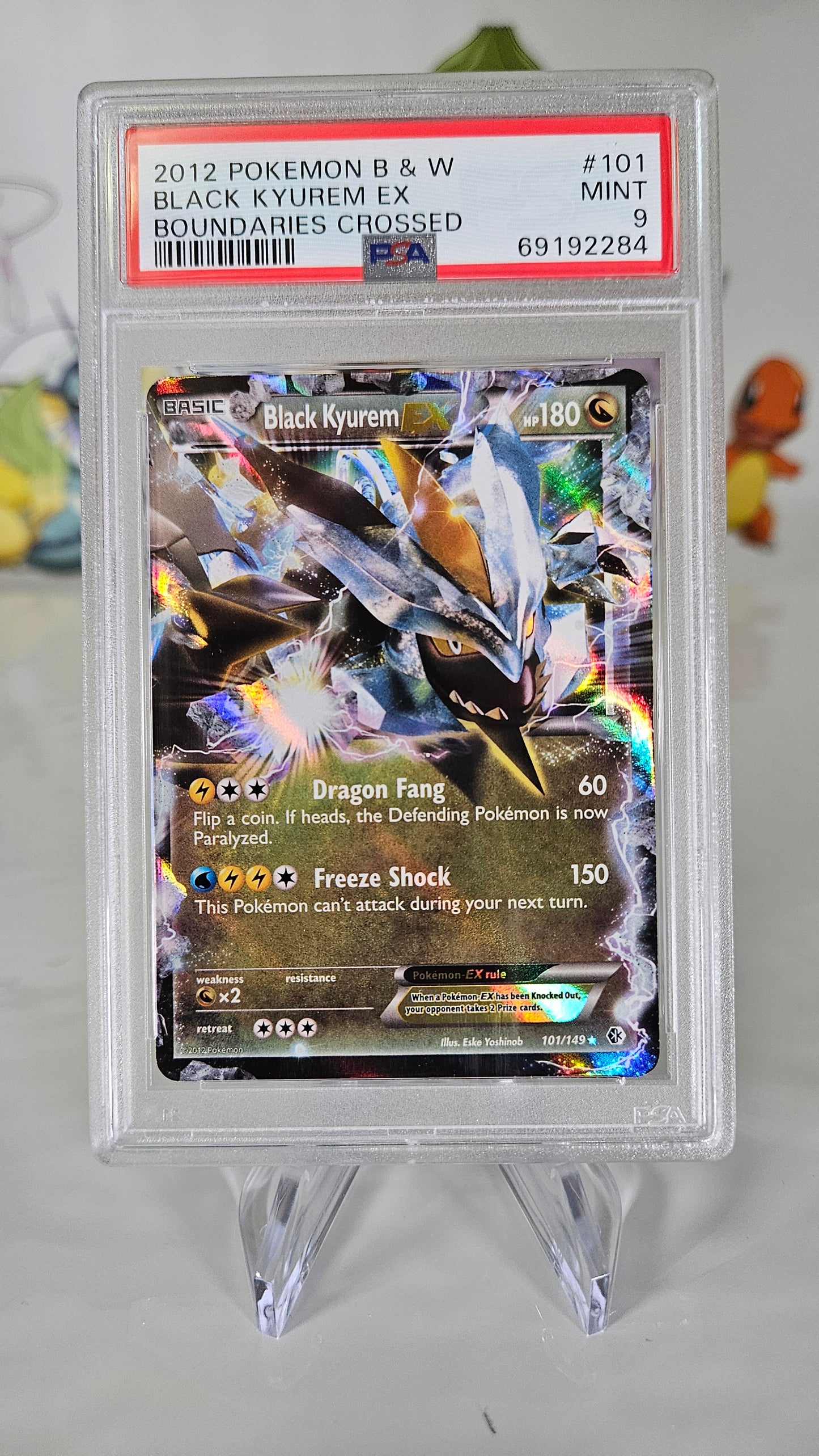 Black Kyurem EX Boundaries Crossed 101 PSA 9