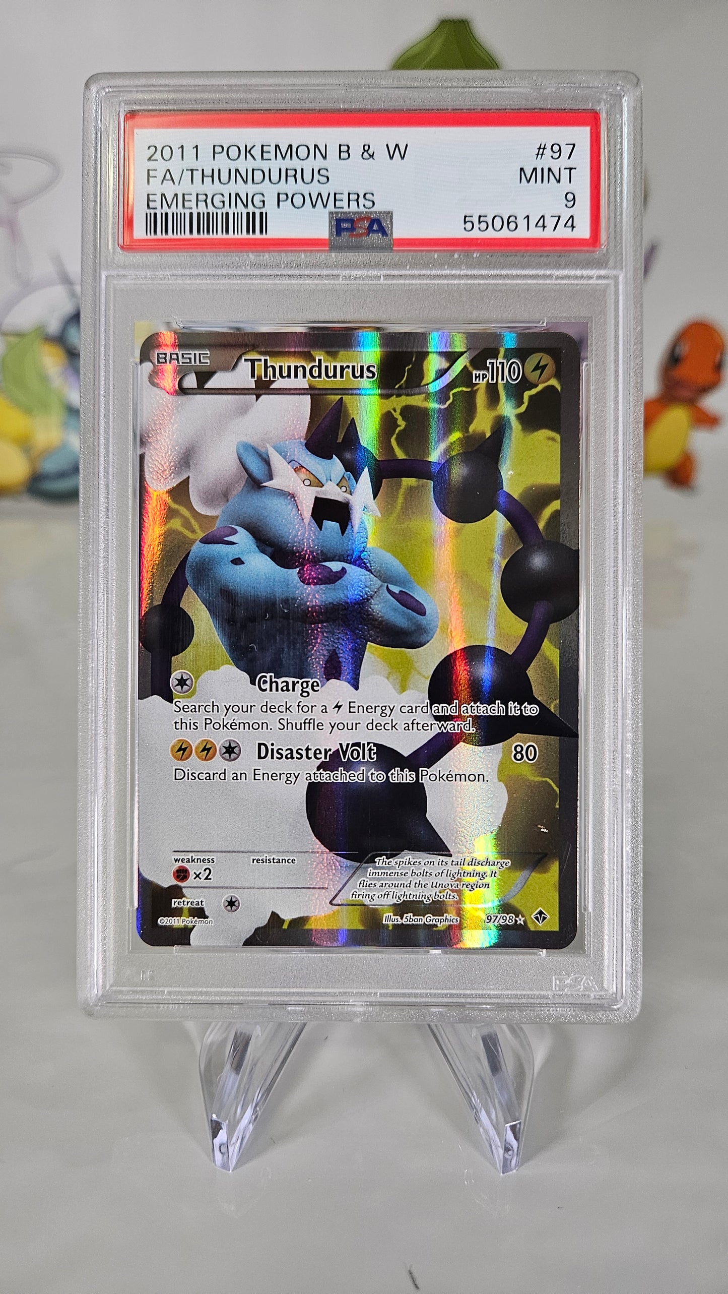 Thundurus Emerging Powers 97 PSA 9