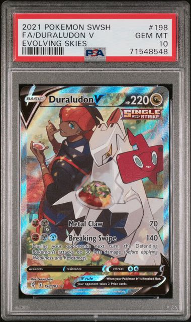 Duraludon V 198 Evolving Skies PSA 10