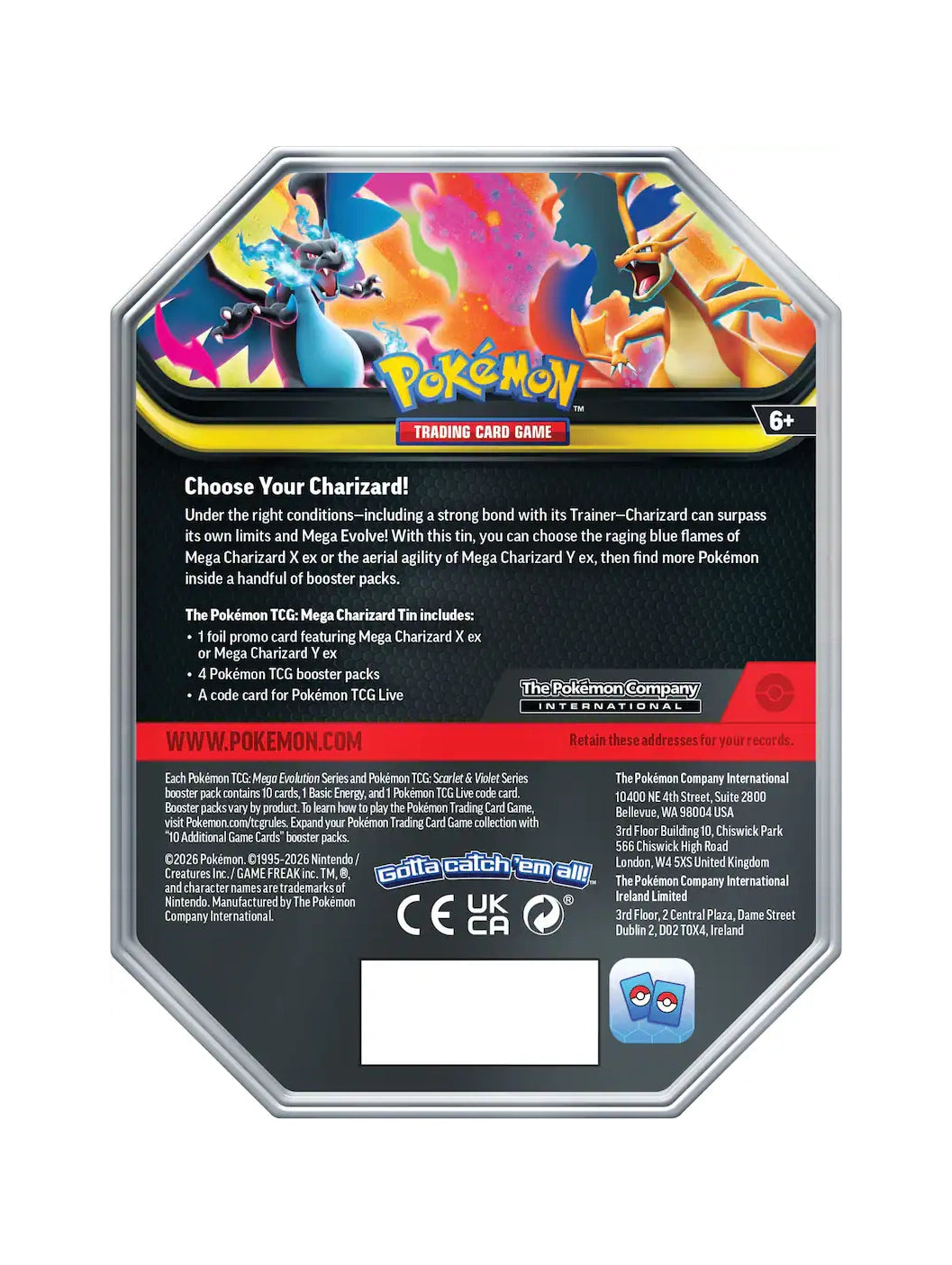 Mega Charizard Tin (Limit 2)