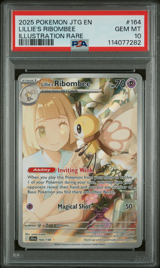 Lillie's Ribombee 164 Journey Together PSA 10