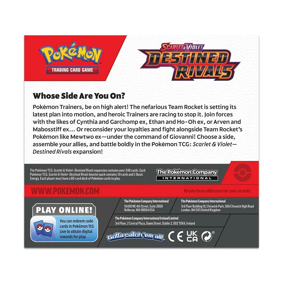 Destined Rivals Booster Display Box (Limit 1)
