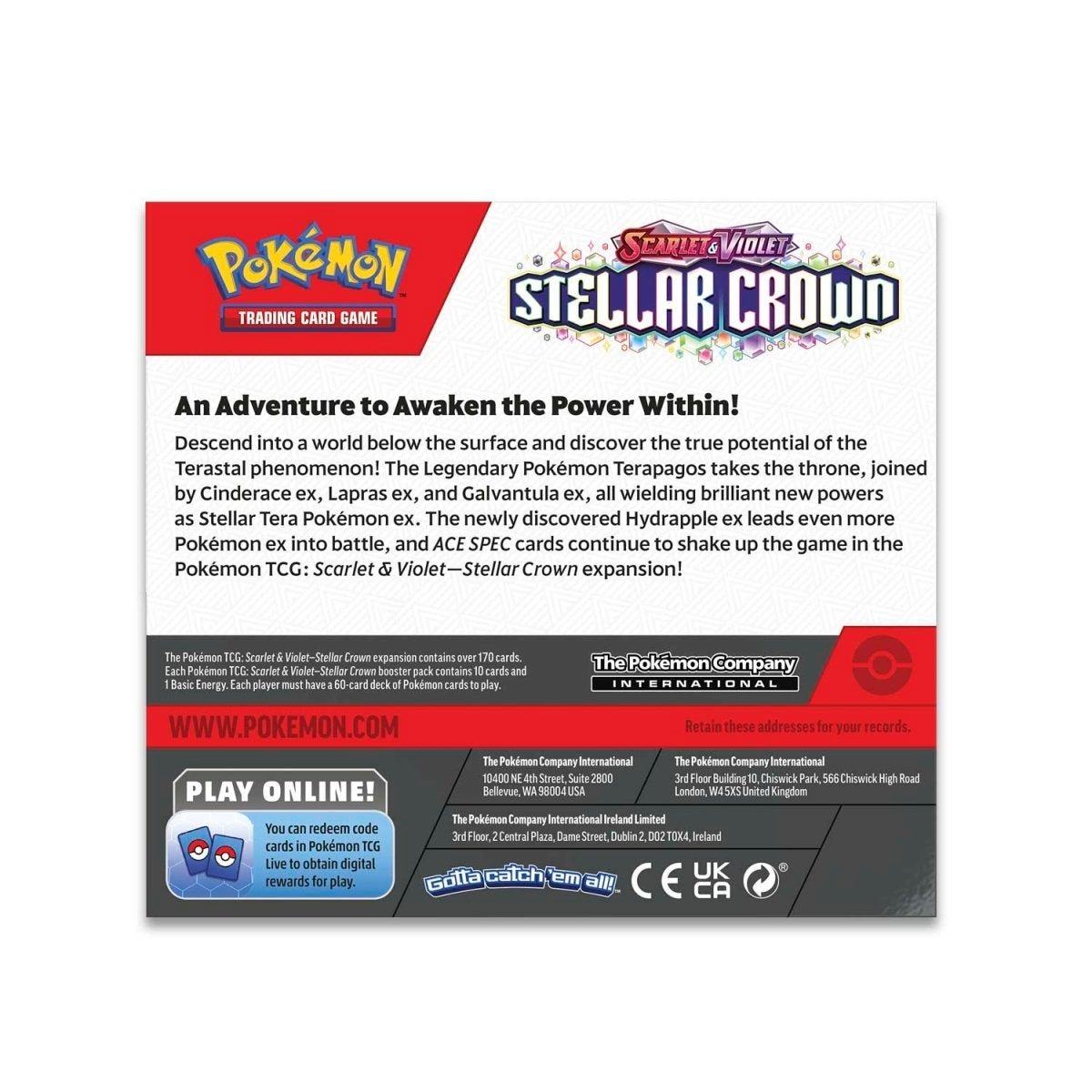 Pokemon Stellar Crown Booster Box (36 Packs)