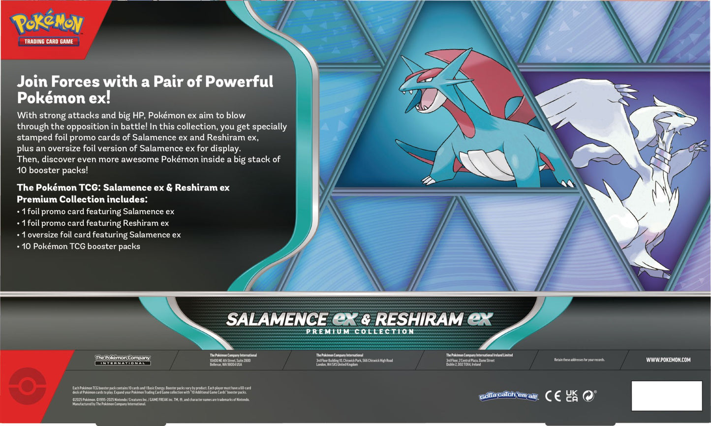 Salamence ex & Reshiram ex Premium Collection (Limit 1 per address)