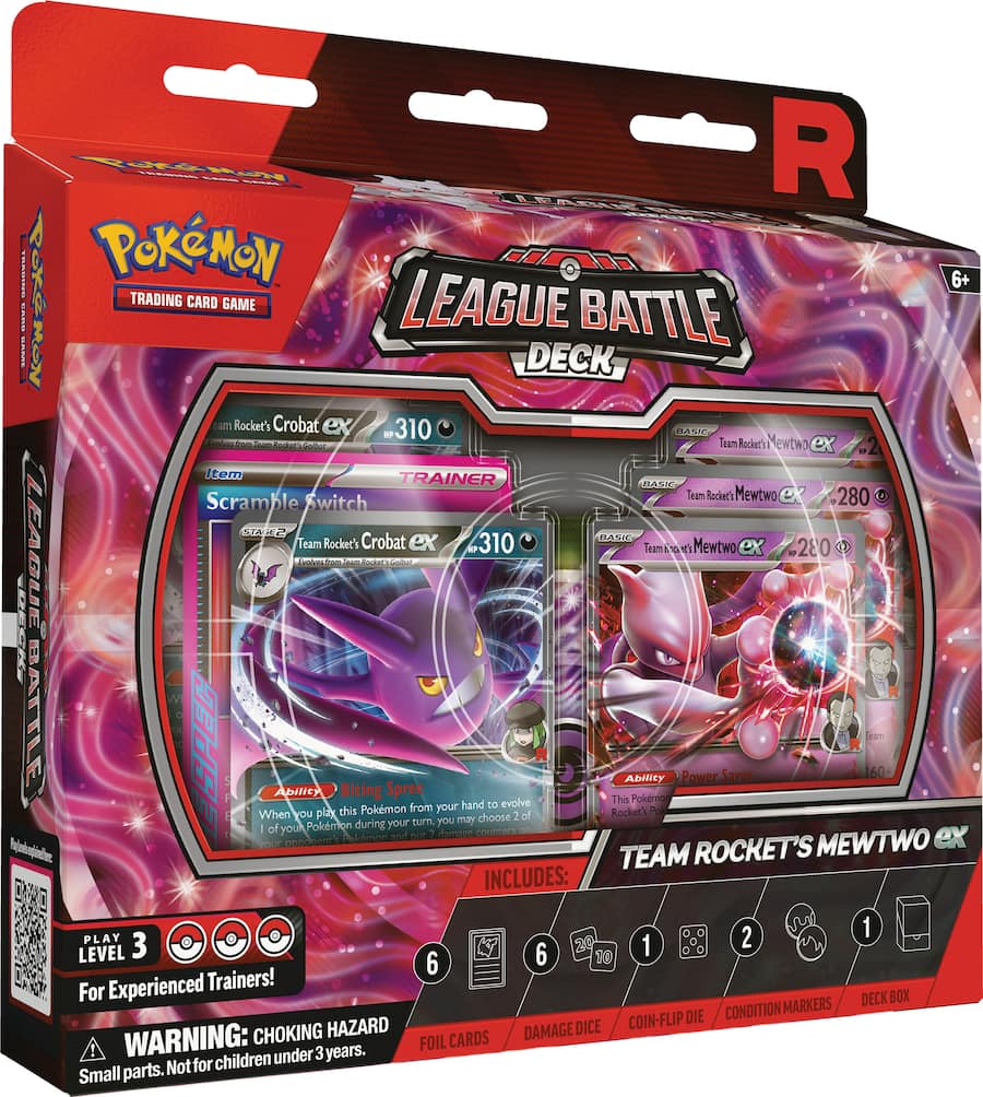 Pokemon Team Rocket’s Mewtwo ex League Battle Deck
