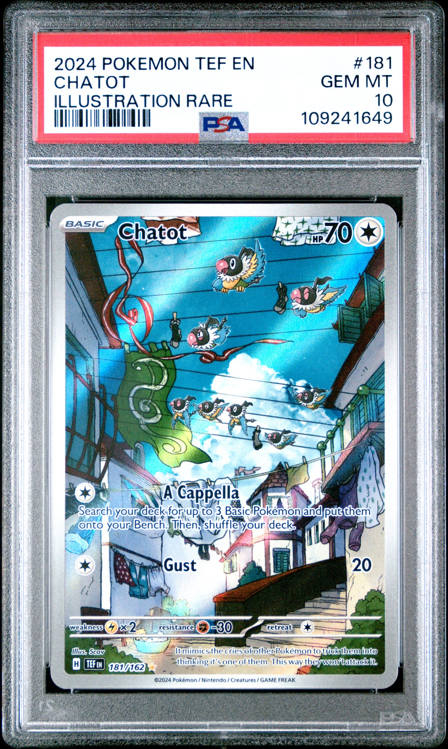 Chatot 181 IR Temporal Forces PSA 10